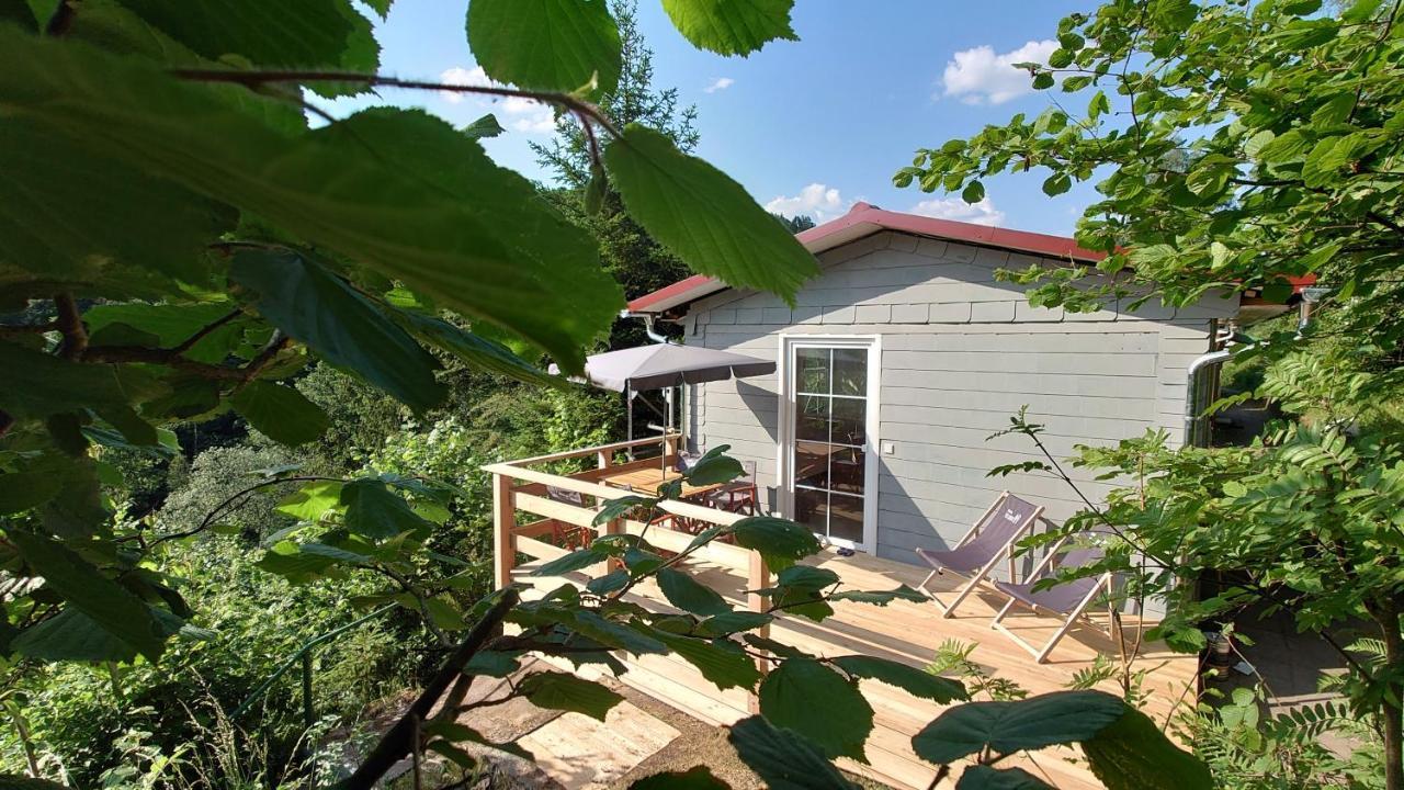 Ruhiges Ferienhaus Mit Sauna: Hellaberg III Langenbach  Buitenkant foto