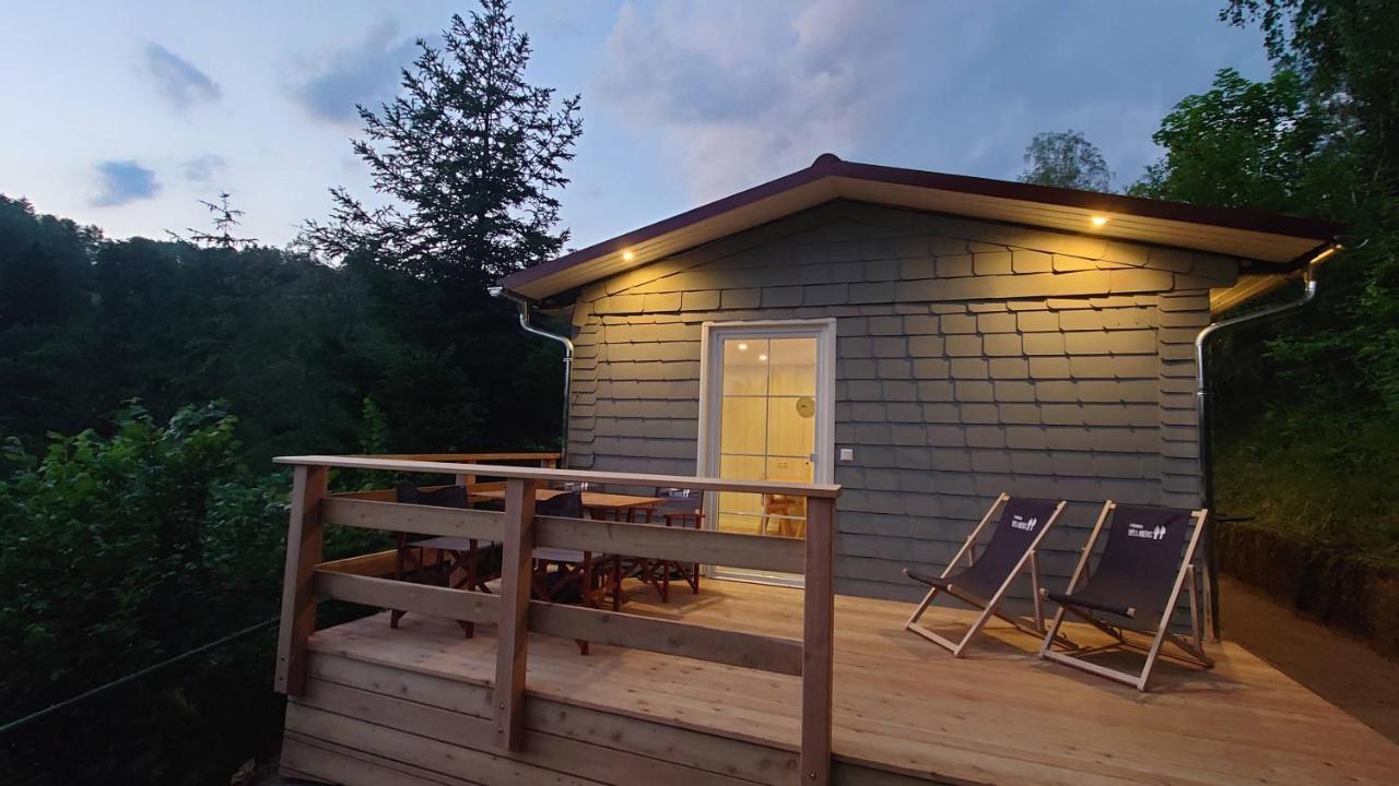 Ruhiges Ferienhaus Mit Sauna: Hellaberg III Langenbach  Buitenkant foto